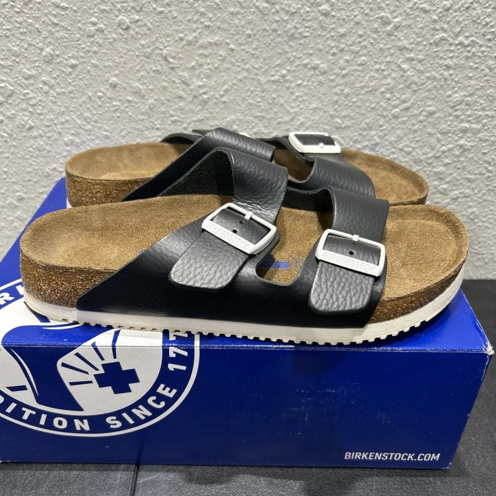 Birkenstock Arizona PROF Leather Black EU 40 US L9 M7 Unisex